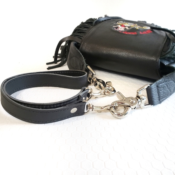 Vintage Leather Betty Boop Motorcycle Belt Bag - Picture 4 of 9